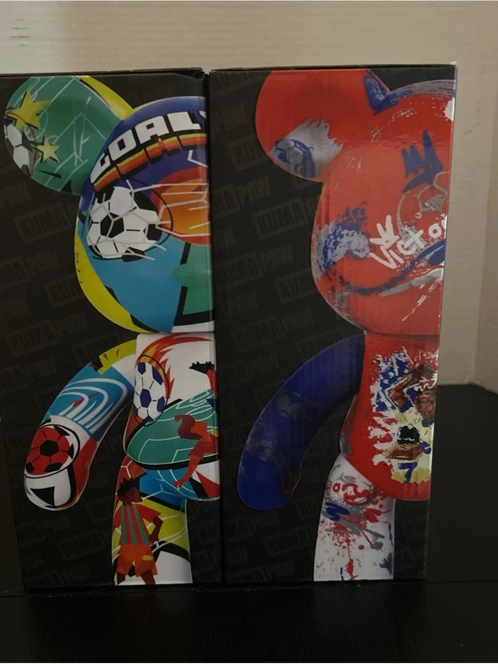 Kuma Paw Sups Collectible Soccer Edition - Multi-Color set of two brand new